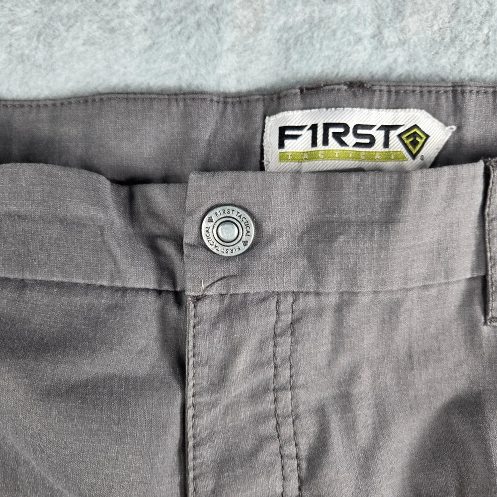 First Tactical Cargo Pants Mens 42 Grey Ripstop Utility Multi-Pocket 114006